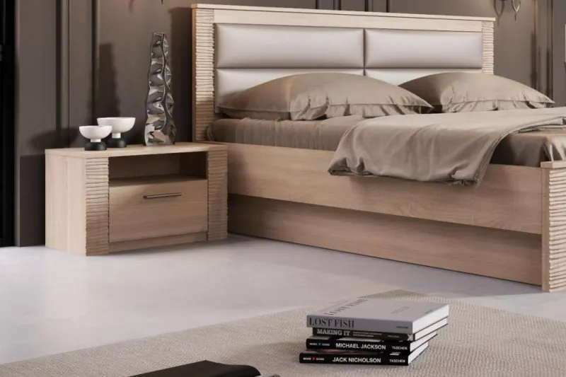 Тумба прикроватная "Элана" спальня Дуб сонома