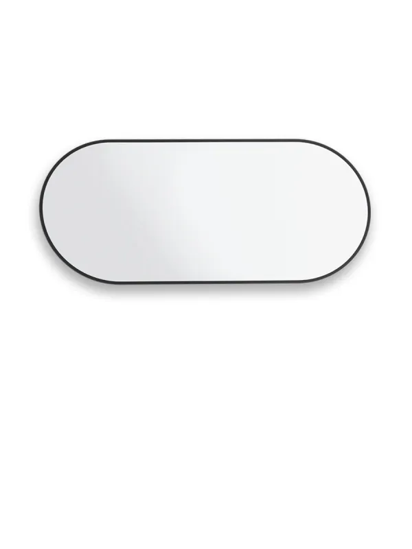 Зеркало навесное Z-16 110х50 см с черной рамкой без подсветки