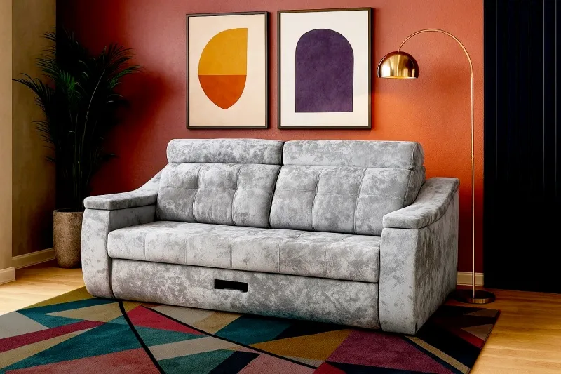 Диван-кровать "Фаворит" СТАНДАРТ Тиффани серый