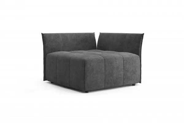 Пуф большой со спинкой и боковиной "Торонто" СТАНДАРТ Вариант 3